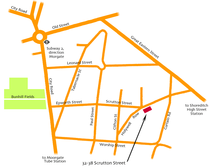 Map Scrutton Street
